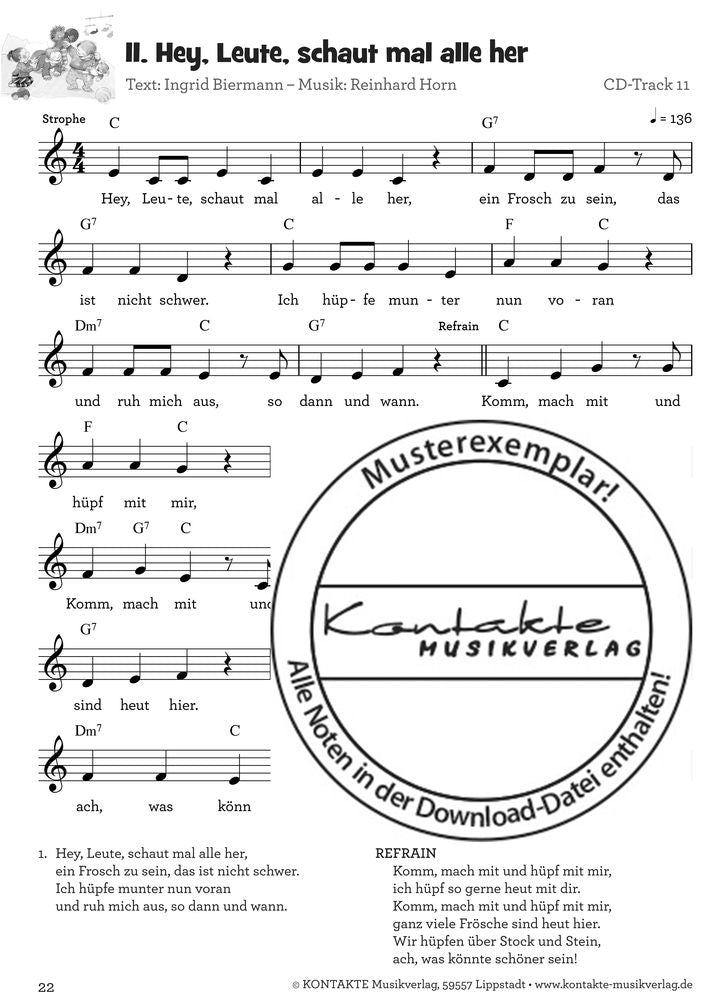 Krabbellieder für Krabbelkinder (Noten)
