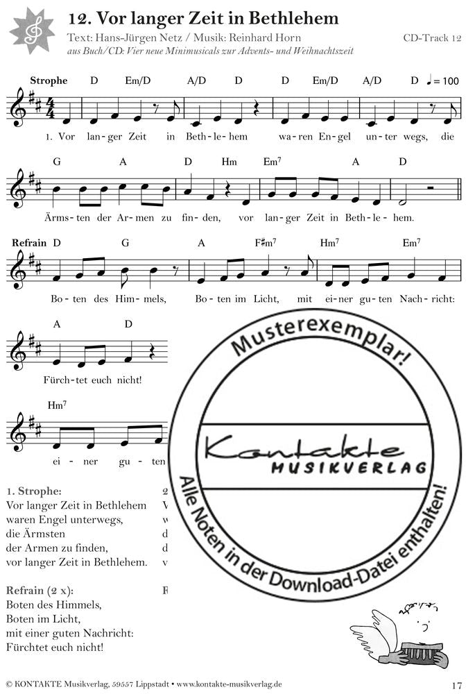 Auf dem Weg nach Bethlehem (Noten)