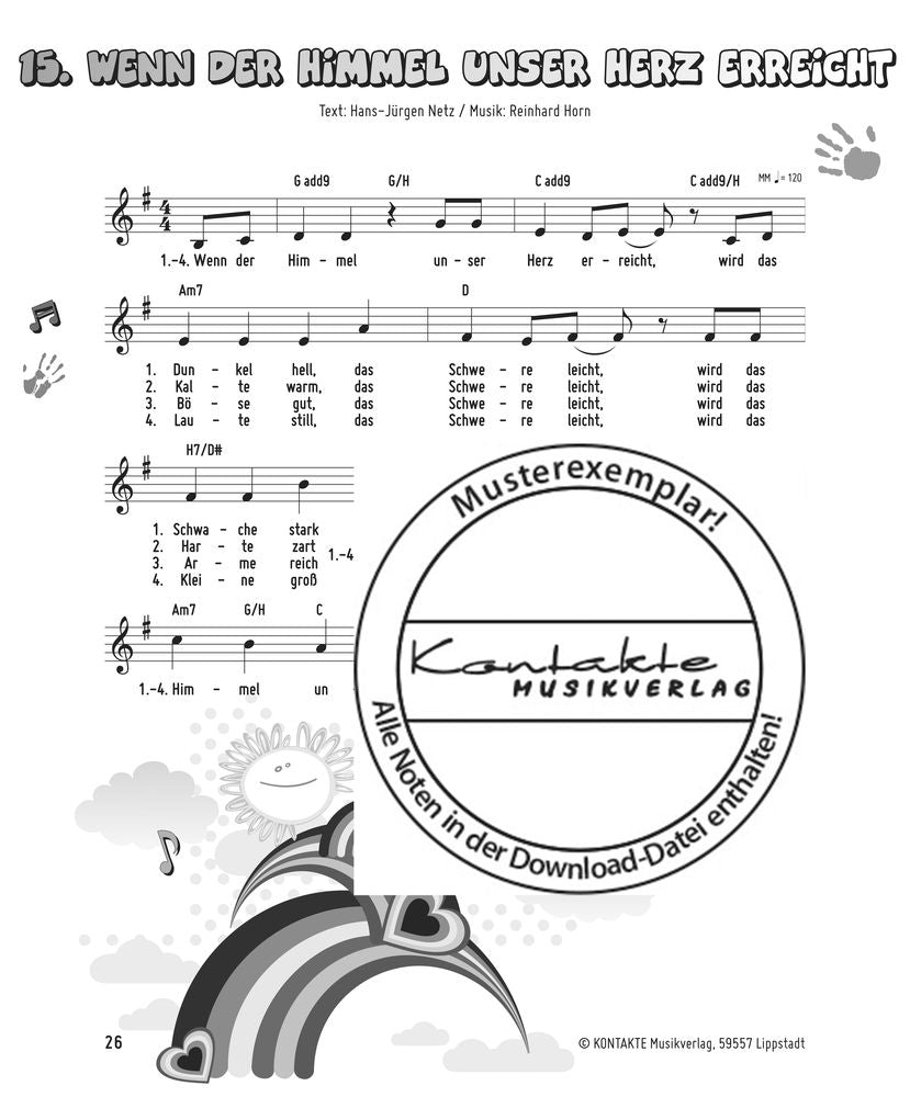 Einfach nur so bist du von Gott geliebt (Noten)