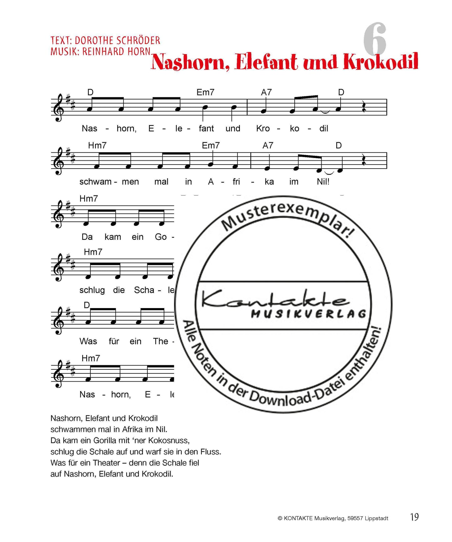 Eine Kuh mit Tattoo (Noten)