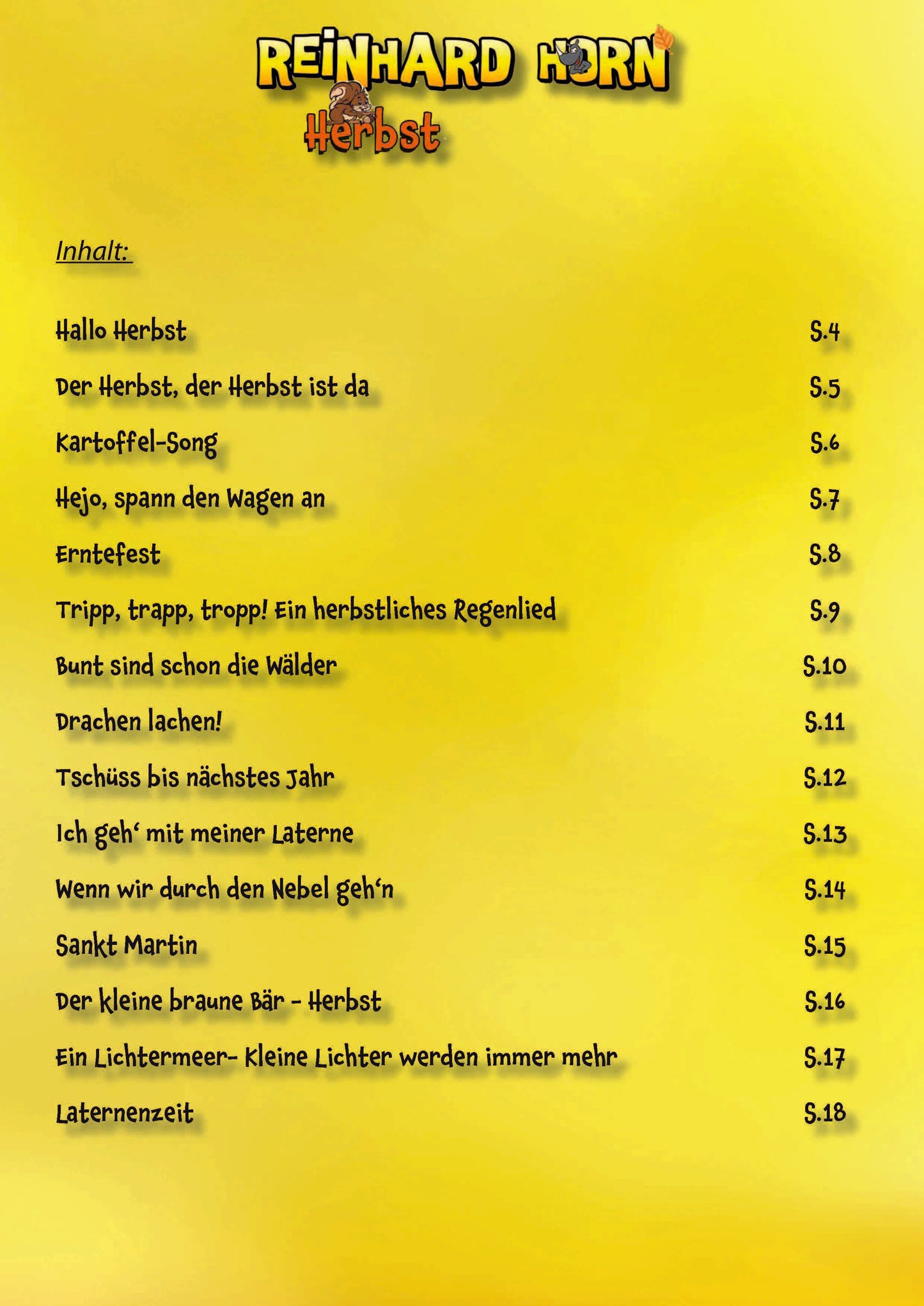 Herbst – Meine Jahreszeiten-Hits (Noten)