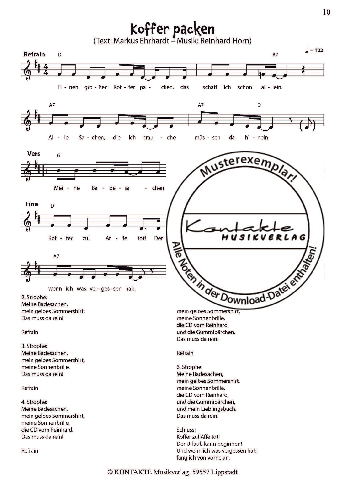 Sommer – Meine Jahreszeiten-Hits (Noten)