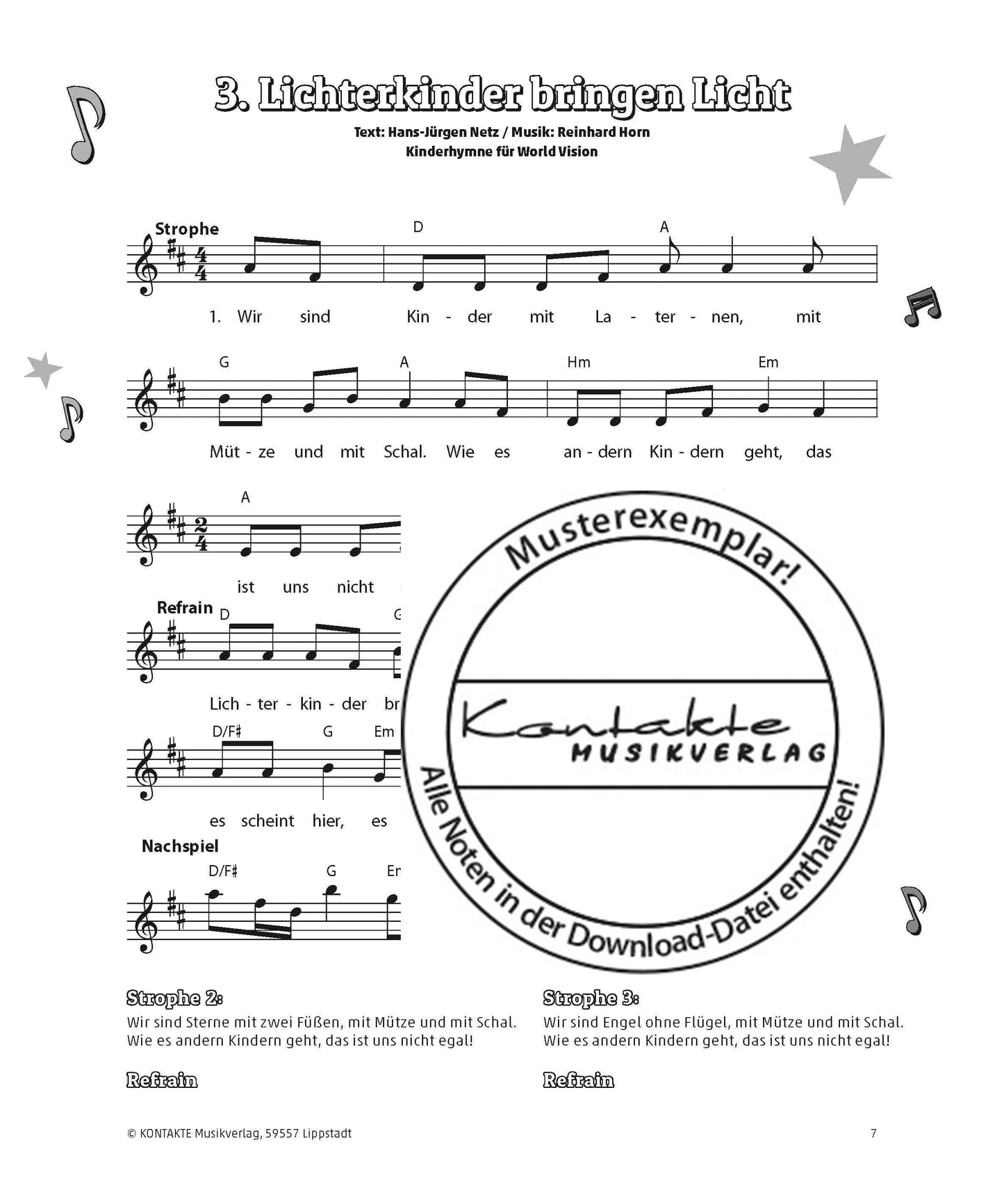 Weihnachten unterm Sternenzelt (Noten)