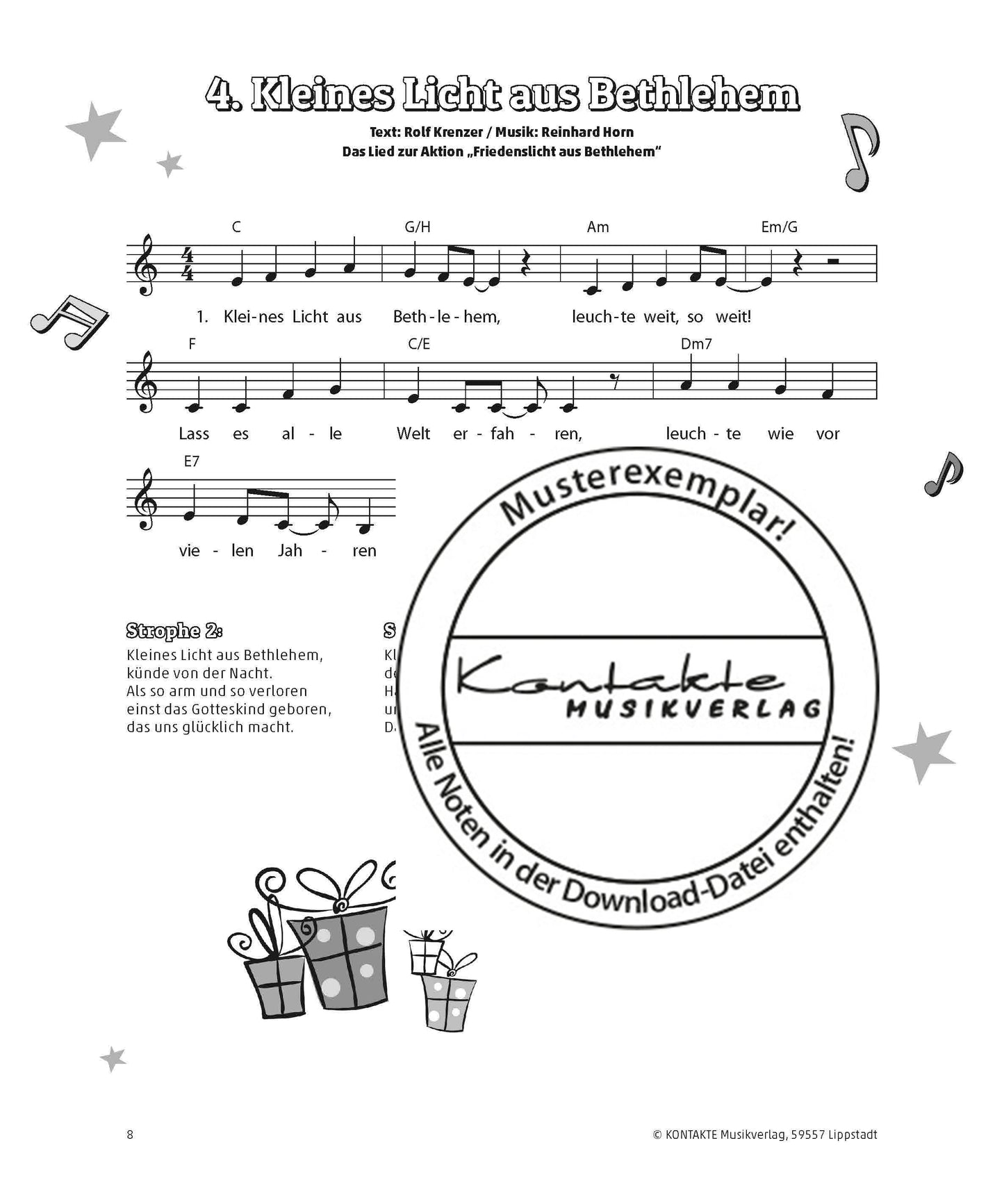 Weihnachten unterm Sternenzelt (Noten)