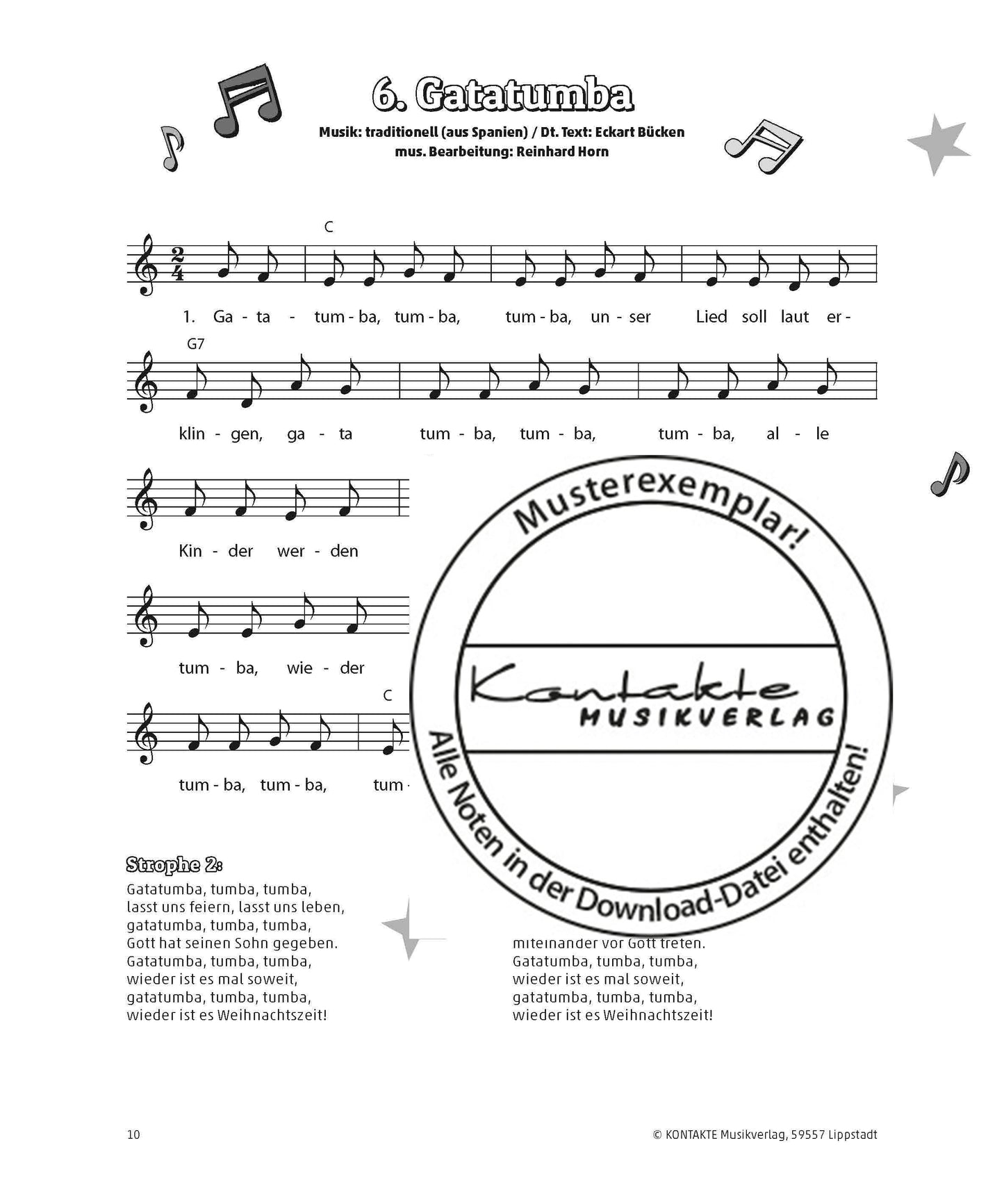 Weihnachten unterm Sternenzelt (Noten)