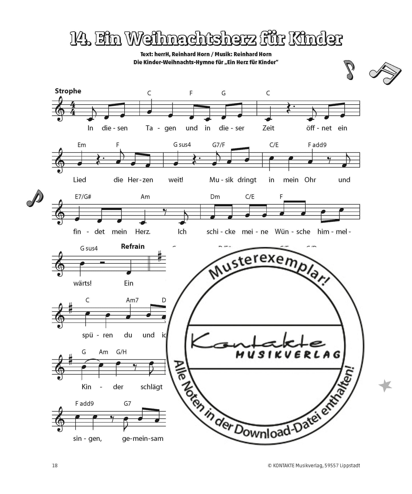 Weihnachten unterm Sternenzelt (Noten)