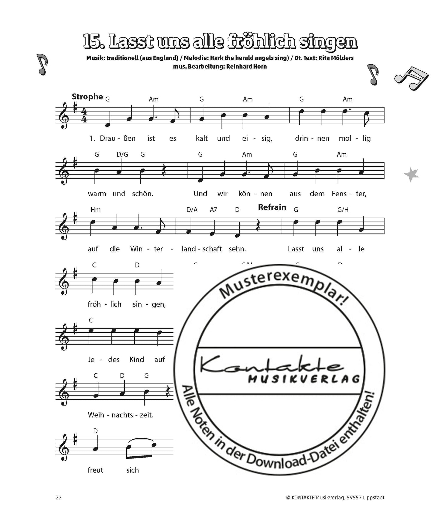 Weihnachten unterm Sternenzelt (Noten)